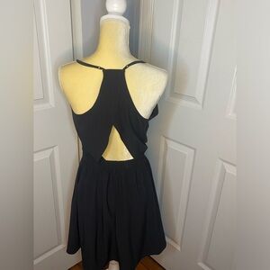 NWOT Black Dress w/racer back and cut out at waist